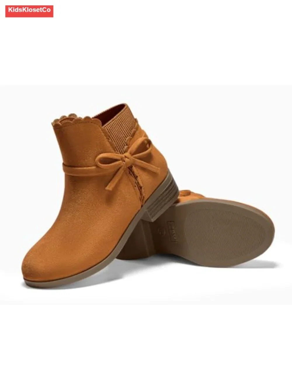 Girls Toddler Ankle Boots Pull On Low Chunky Heel Fall Dress Booties